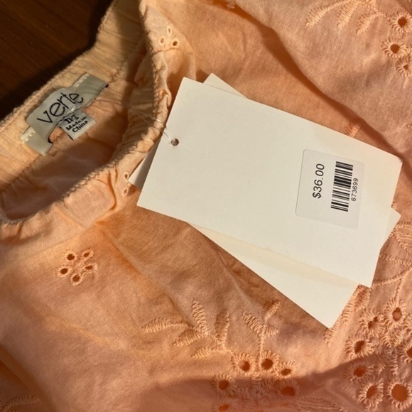 Verte Strapless Peach Romper‎ NWT - Picture 5 of 10